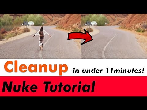 Nuke Tutorial | Nuke Cleanup Method | Using Rotopaint and Camera Tracking Method