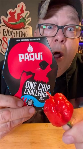 10K views · 177 reactions | Carolina Reaper Vs. One Chip Challenge | Everything Spicy | Facebook