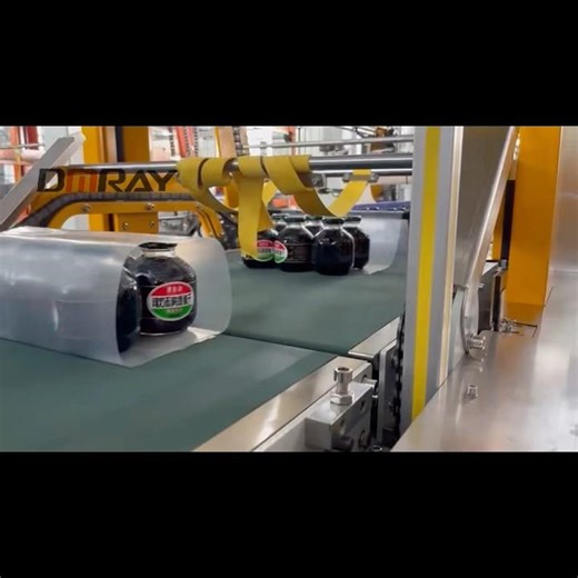 glass bottle beverage one piece heat shrink wrapping machine #packagingmachine #factory #shrinkwrap