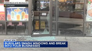 Smash-and-grab burglars hit 4 businesses in Fuller Park: Chicago police