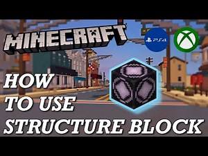HOW TO USE A STRUCTURE BLOCK IN MINECRAFT!!!