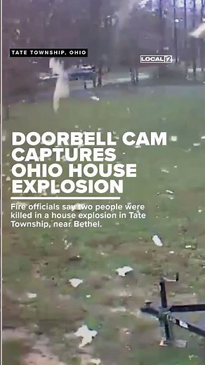 Doorbell cam captures Ohio house explosion