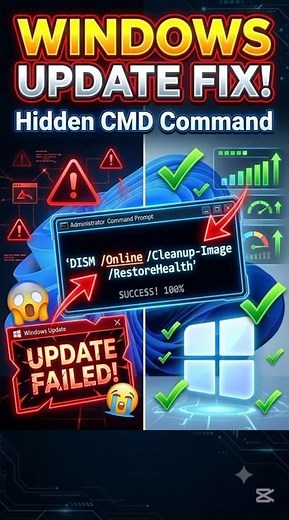 Windows Update Failed Again? 😭 This CMD Command Might Fix It!