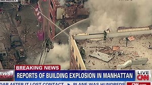 Building collapses in Manhattan