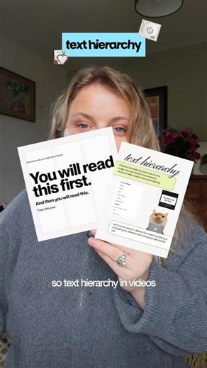 text hierarchy in video editing 🎧