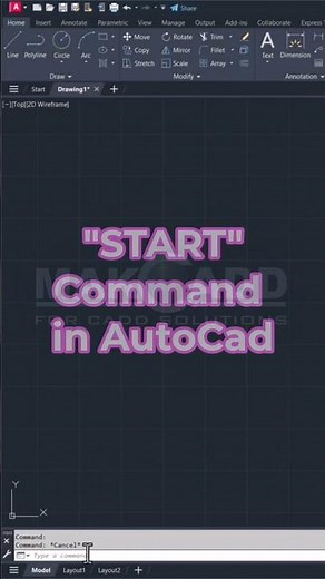 Start Command in Autocad