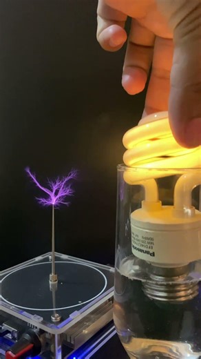 Experiments with Lightning ⚡ #experiment #electricaldevices #science #music #teslacoils