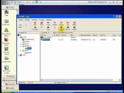 Making program by PT200-mounter Panasonic-part 1-SMT-machine
