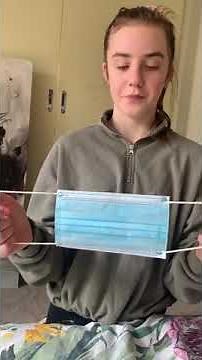 Adjusting a Surgical Face mask to fit a child