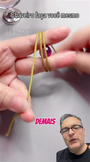 Dica de como fazer um chaveiro ou um pingente #dica #diy #chaveiro