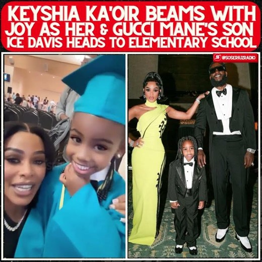 KEYSHIA KA'OIR BURSTS WITH JOY WATCHING HER & GUCCI MANE'S SON ICE DAVIS HEAD TO ELEMENTARY SCHOOL!!
