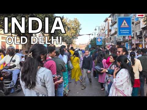 Walking in Old Delhi 2026 🇮🇳 | Chandni Chowk Market Crowd & Street Life (4K Walking Tour)