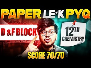 PREVIOUS YEAR QUESTIONS D AND F BLOCK ELEMENTS ONE SHOT 🔥 FOR EXAM 2024-2025 || MUNIL SIR