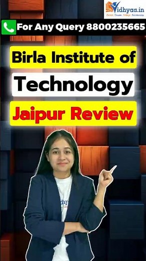 Birla Institute of Technology Jaipur Review 2026– Fees, Placement & Campus Life का सच! Must Watch!”