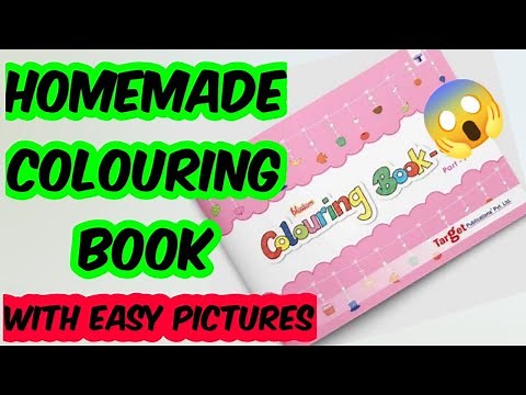Diy Colouring Book/how to make colouring book at home/homemade colour book