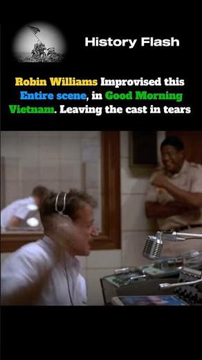 Good Morning Vietnam Robin Williams Improvised Scene #shorts