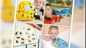H1vojoxo 1000PCS Horse Realistic Stickers in 2 Rolls Horse Aesthetic Stickers for Kids, Water Bottle, Luggage, Skateboard, Scrapbooking Funny Horses Decals for Laptop Envelopes