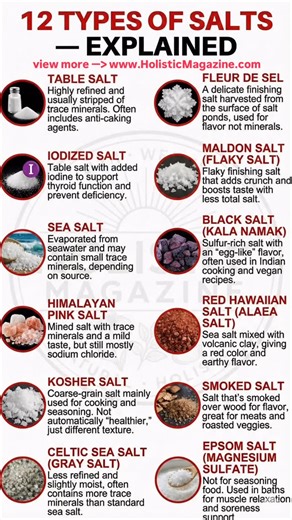 12 Types of Salts and What They Do 🌊 #holisticmagazine | Holistic Magazine