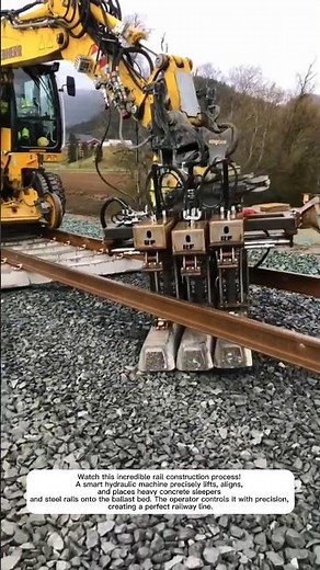 Amazing Railway Track Construction Machine – Smart Rail Laying Technology in Action