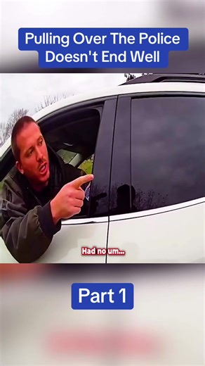 Part 1 - Pulling Over The Police Doesn't End Well #cops #bodycam #bodycamcops #crime