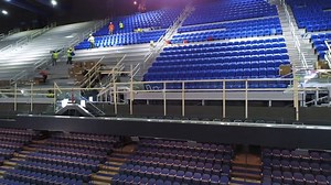 Bleachers begone 🙌 Days ahead of Big Blue Madness, Rupp Arena and The Lexington Center unveiled new upper arena chair back seats. MORE: https://www.kentucky.com/sports/college/kentucky-sports/uk-basketball-men/article235843217.html (Video via Rupp Arena & the Lexington Center) | Kentucky.com