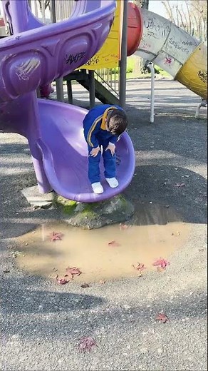 Trying to Jump Over Puddle || ViralHog