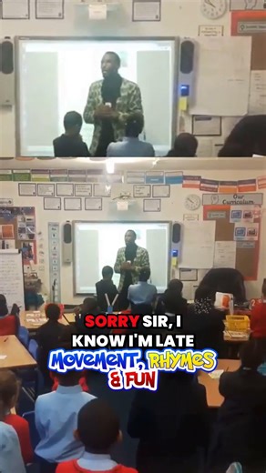 Mr NK teaching the 4× times tables through movement, rhymes & fun.