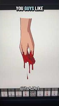 How to draw blood drips #arttips #art #beginnerarttips #drawing #digitalart