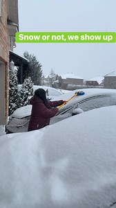 We still show up — and we keep our commitments ❄️🤍 #Reliability #WorkEthic #Grateful #smallbusinessownerlife #canada | Myra Rayos Deschenes