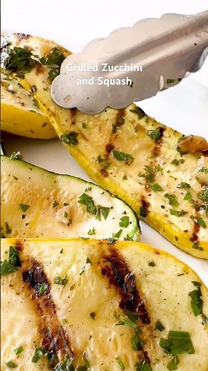 Grilled Zucchini and Squash with Walnut Gremolata #recipe