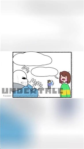 Chara dando "Segurança" para frisk (Comic fandub) #Undertale #Dublado #Fandub #comics