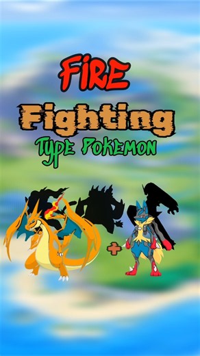 Top 3 Fire and fighting type Pokemon #pokemon #gaming #anime #pikachu #pokemongame