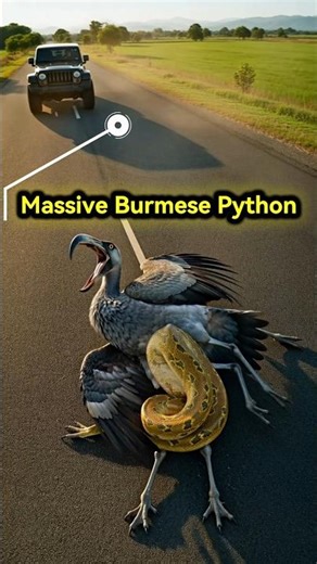 See How a Hero Ranger Saved Shoebill from Python's Deadly Grip