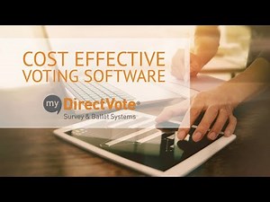 Cost Effective Voting Software - myDirectVote