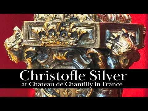Christofle Silver and Silver Plated Hollowware and Serving Utensils at Chateau de Chantilly France