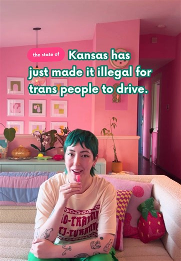 This is absolutely terrifying, friends. I’m someone who has a X marker on my ID, and while I’m fortunate not to live in Kansas, 1500 trans people in Kansas just lost their right to drive. This is not okay and we need to sound the alarm on what is continuing to happen to trans people before it is too late. #trans #transrights #transtiktok #enby #usnews