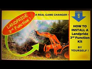 How to install 3rd Function Kit on Kubota L3301 #Tractor #howto #tractorattachments #landpride