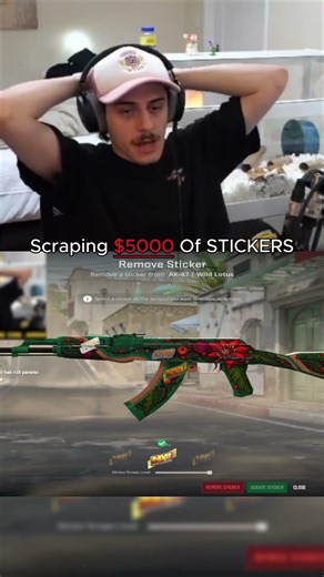 THE MOST EXPENSIVE STICKER SCRAPE IN CS2 #cs2 #counterstrike2 #counterstrike #csgo