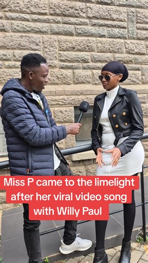 Miss P came to the limelight after her viral video song with Willy Paul. #walterwanyes #interview #trendingvideo #fyp #willypaul