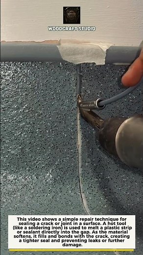 Smart Crack Repair Trick Using Heat Tool #DIY #Repair #LifeHack