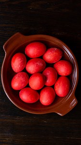 Greek Traditions Part 1: Tsougrisma! What is it?? Keep reading! This is an Easter tradition. Greek Orthodox is on a different calendar than Christian, and our Easter is this Sunday, April 16! We will have these red eggs here at Opa for guests to play the game on Sunday! Easter is the biggest holiday in Greek culture, bigger than Christmas! We play this red egg game on Greek Easter. It is called Tsougrisma which literally translates to “clinking together”. The goal is to crack both ends of the ot