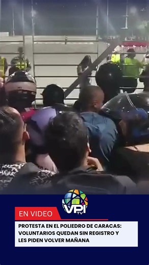 Protest at the Poliedro in Caracas