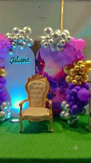 Decoración Elegante de Rapunzel para 15 años