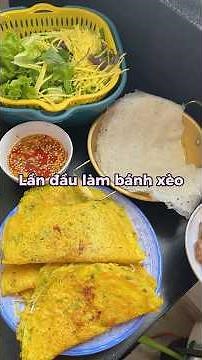 Tự làm bánh xèo ngon và giòn tại nhà #banhxeo #tapnauan