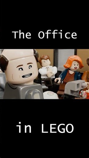 The Office in LEGO | Is Kevin the Dad of Jan's Baby | Real vs LEGO #shorts #lego #theoffice #remake
