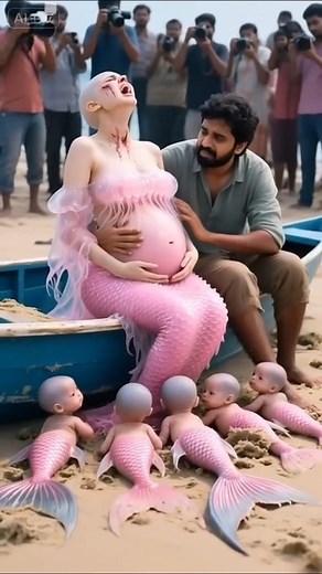 180K views · 892 reactions | The pregnant mermaid mom is about to give birth her baby #mermaid | Ai Nexus | Facebook