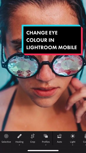 Change Eye Colour in Lightroom Mobile