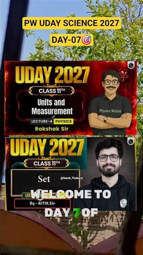 Day-07🎯 PW Uday Science 2027 #pw #study #trend #viral #shorts