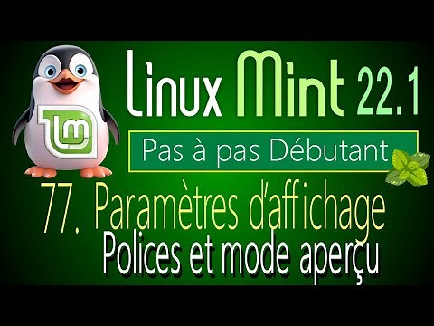 77 - Display settings, fonts and preview - Linux Mint 22.1 - Step-by-step guide for beginners