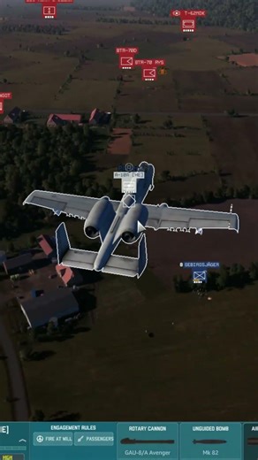A10 Warthog bombing run in warno #asmr #usmilitarycombat #usa #warno #a10warthog #aviation #war